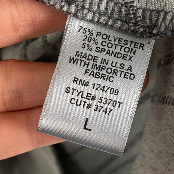 IC Connie K Artsy Tunic Top Womens Large Gray Asymmetrical Zip Sleeves - Picture 6 of 10